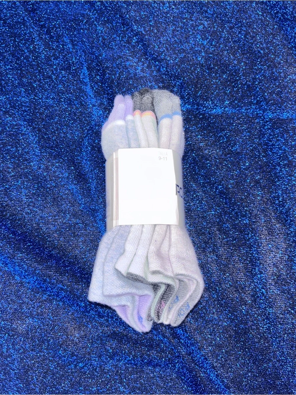 Roland Girls Low-Cut Athletic Socks – Light Gray and Pale Pink